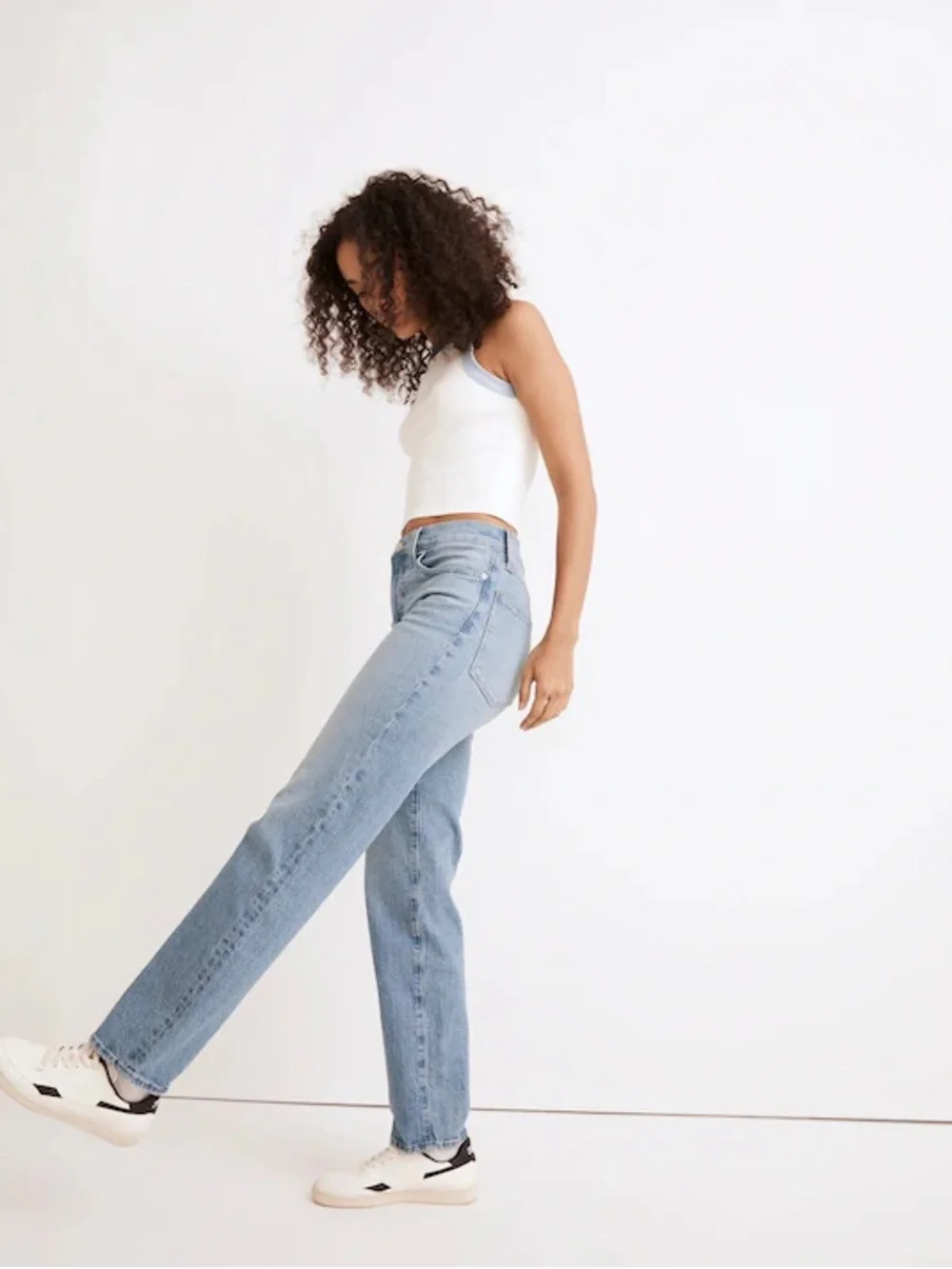 Madewell The Mid-Rise Perfect Vintage Jeans 33 16 plus straight leg medium wash - Picture 2 of 12